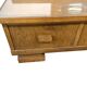 Meuble bas, d'entrée vintage en bois avec miroir