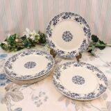 6 Sarreguemines flat plates, Roxanne model