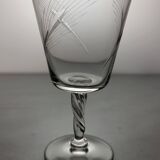 6 crystal wine glasses from the 60s (wheat)