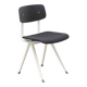 Chaise  Friso Kramer "Result" tapissée noir et blanche