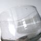 Large bubble glass bowl vintage