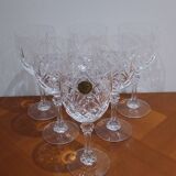 Very Nice Set of 6 Deauville Water Glasses in Bleikristall Crystal