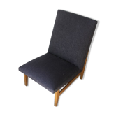 Chauffeuse vintage (dominantes jaune moutarde et gris)