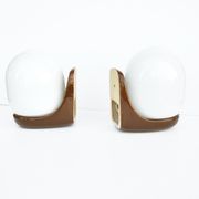 Pair of wall lamps, type Ł-1, designed by K. Łaszkiewicz, W. Kościan, Poland, 1980s