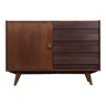 Vintage stained oak chest of drawers model U-458 by Jiri Jiroutek, 1960