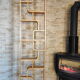 Bent plywood wall, bookcase, flowerbed, Volak by Holesov, 1960s Czechoslovakia