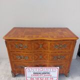 Commode Louis XIV régence en marqueterie et bronze