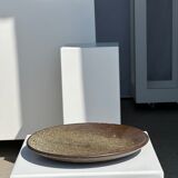 Indonesian green ceramic dish D:26.5