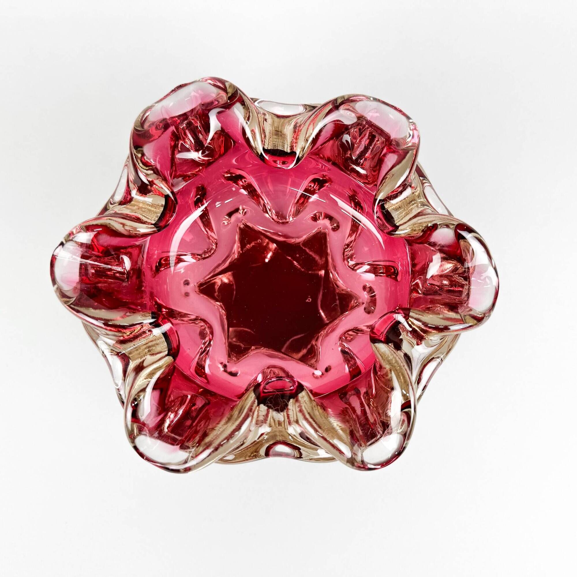 Art Glass Bowl by Josef Hospodka for Chribska Glassworks, 1960's