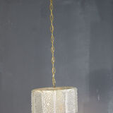 Glass chandelier worked in "rostrato" technique from the 1970s, Italy