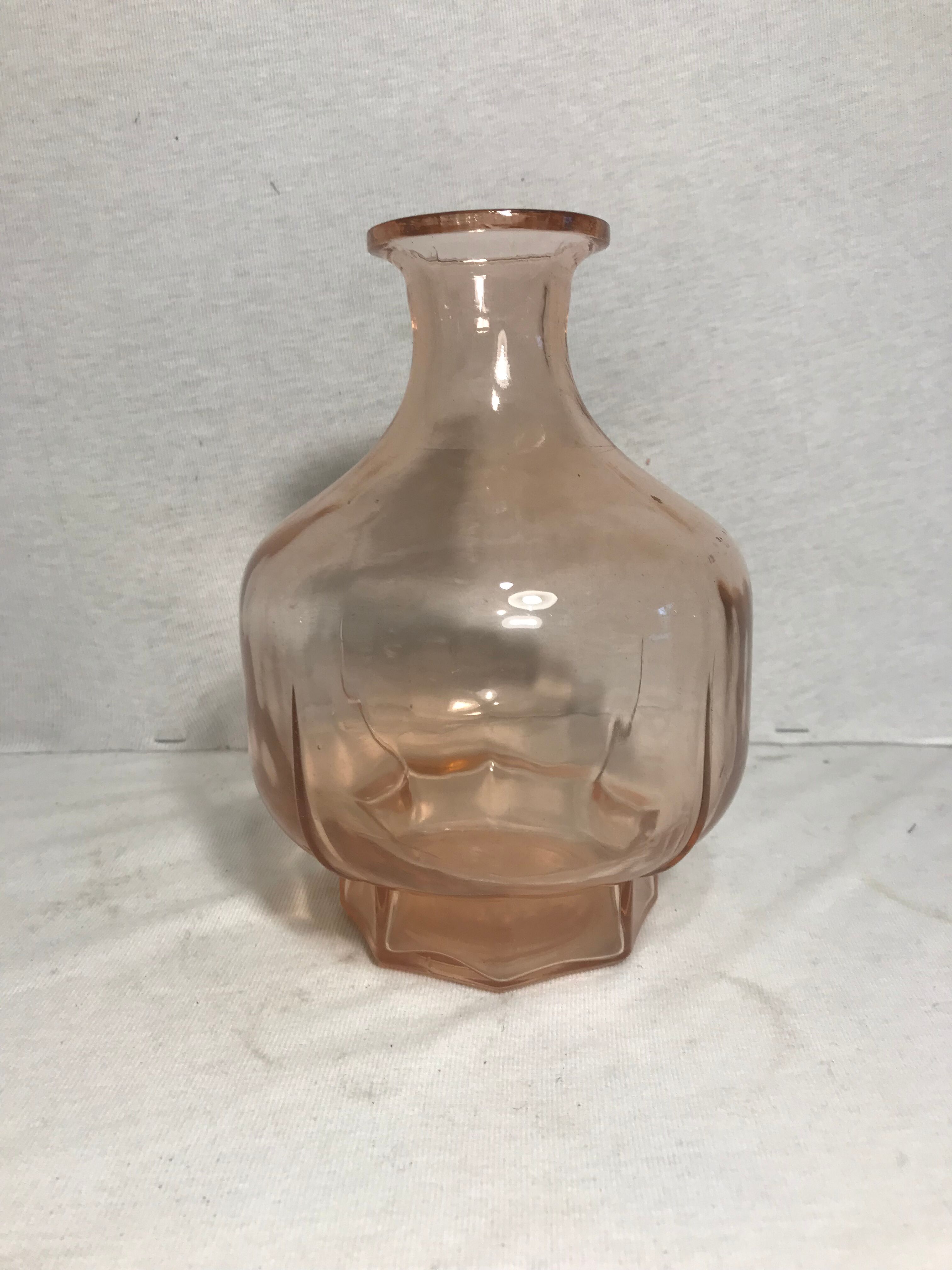 Former pitcher Carafe glass pink 70s Vintage kitchen
