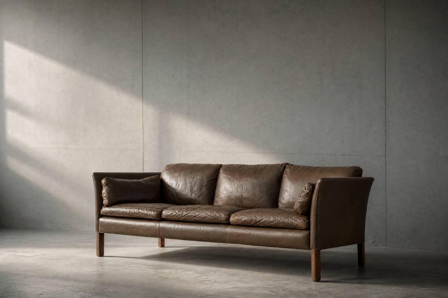 Mid-Century Modern Vintage Leather Cromwell Sofa by Arne Norell, 1960s