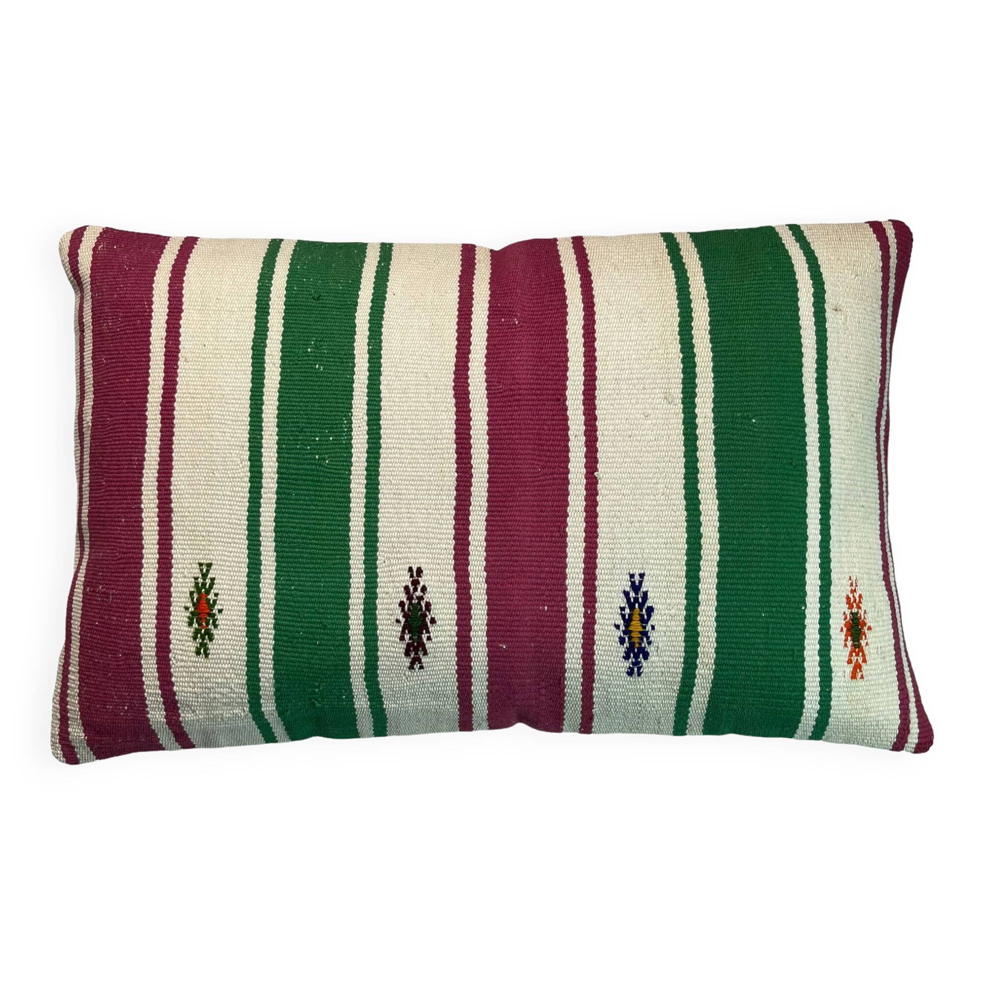 Housse de coussin kilim turc vintage, 40 x 60 cm