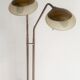 Vintage reader lamppost with 2 flexible arms