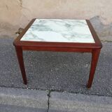 Scandinavian coffee table green marble