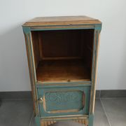 Green Art Deco nightstand/bedside table, small occasional piece of furniture