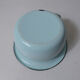 Old green enamelled steel pot cover