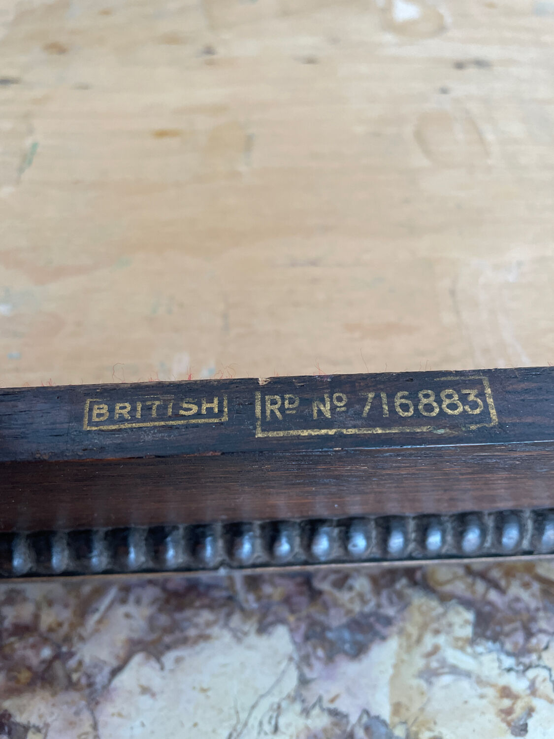 Wooden travel writing box