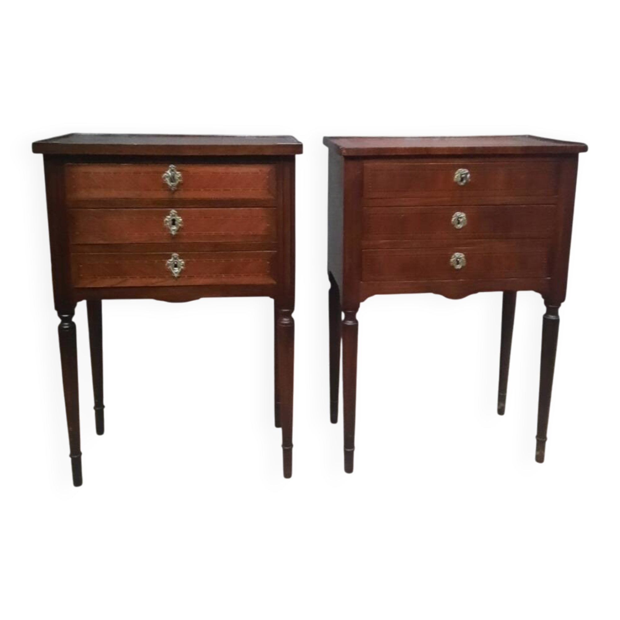 Louis XVI style bedside table from the nineteenth century.