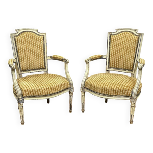 paire de cabriolets d'époque - louis xvi