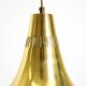 60s Hans-Agne Jakobsson brass pendant lamp Model T 598, by Markaryd Sweden