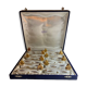 Box of 12 knife holders art nouveau gilded ceramic butterflies
