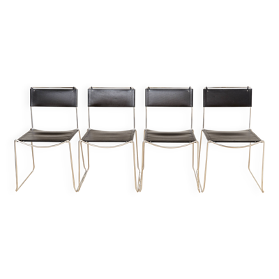 Chaises de salle à manger Giandomenico Belotti pour Alias, ensemble de 4.