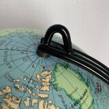 Globe vintage 1960 terrestre mappemonde Girard Barrère verre - 36 cm