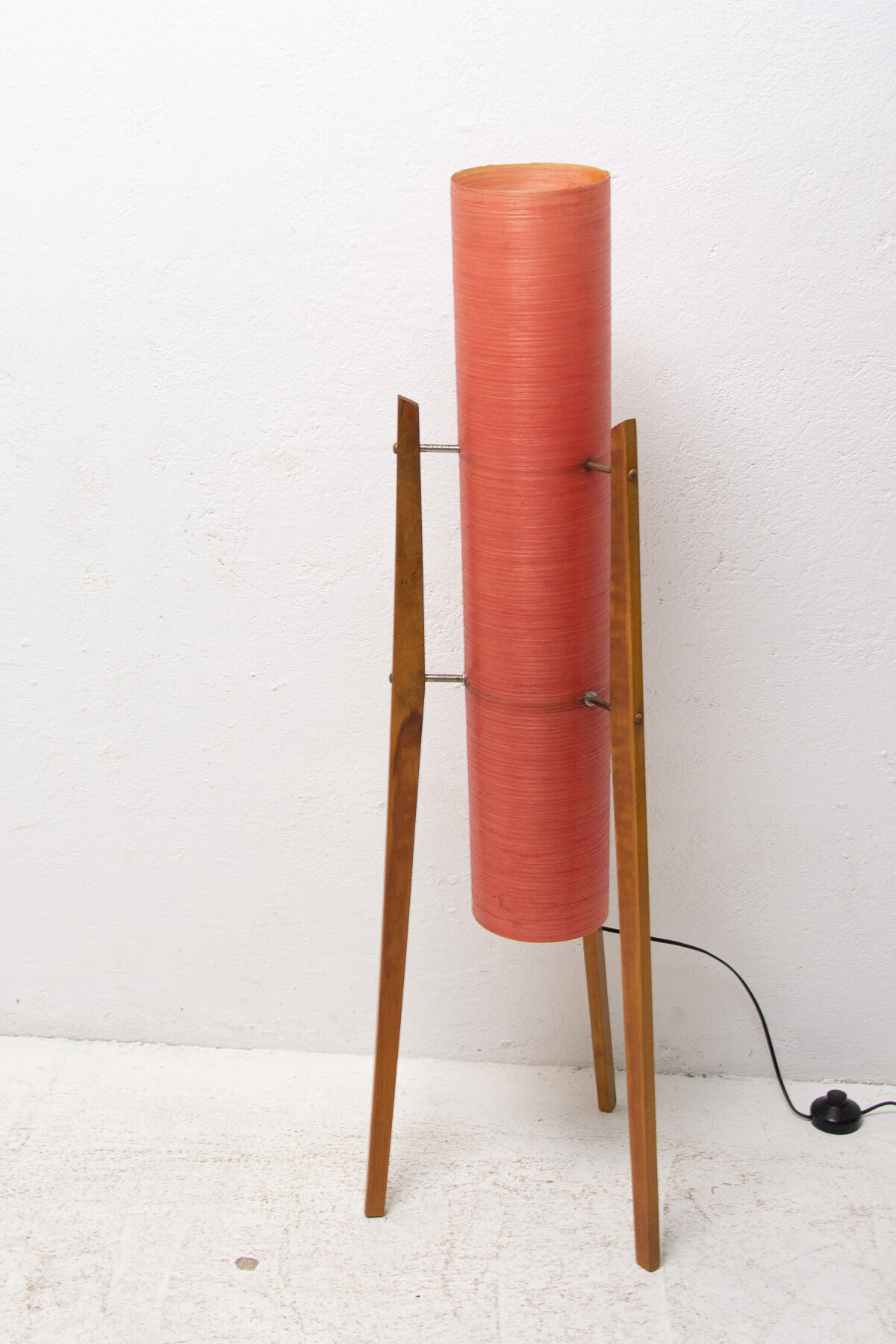Mid century Rocket floor lamp, Brussels period, 1950´s, Czechoslovakia