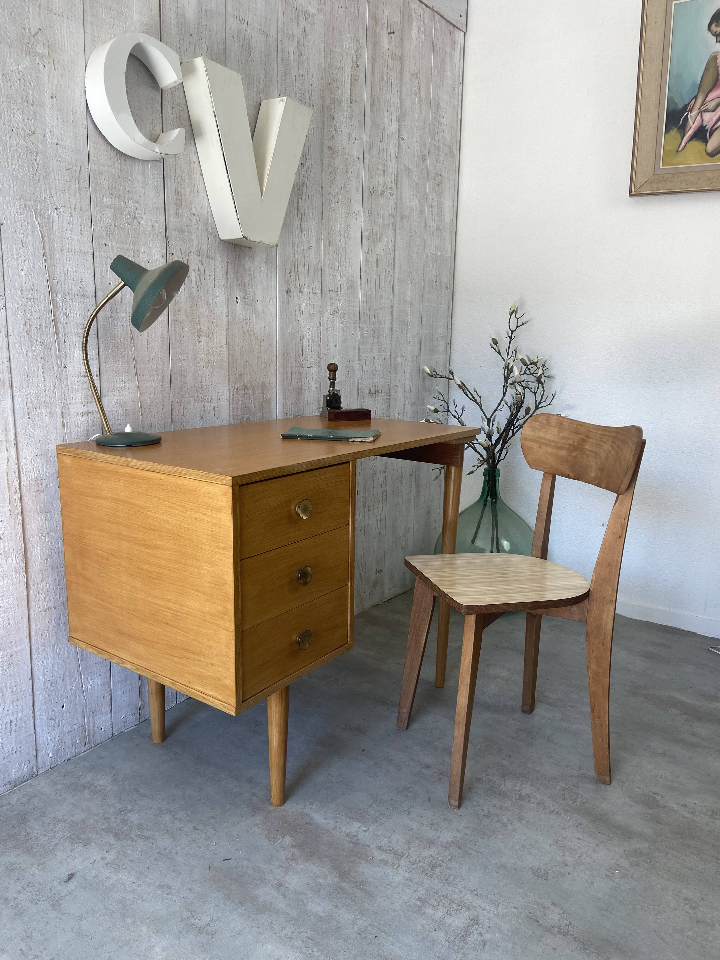 70's desk and chair set
