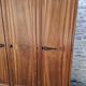 3-door walnut wardrobe