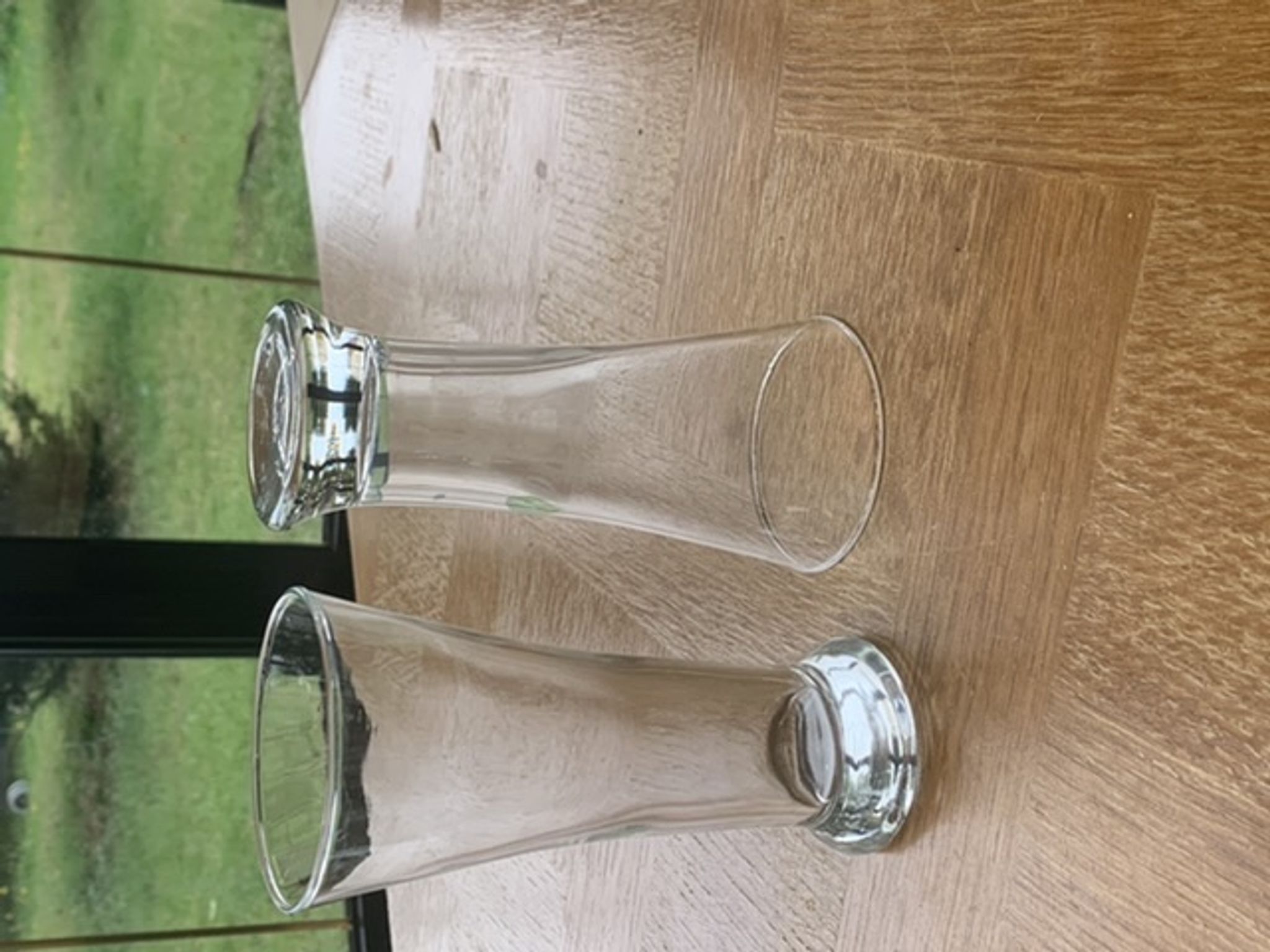 9 verre bistrot transparent vintage 1970