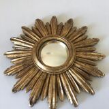Sun mirror with domed mirror 1960  - 26x26cm