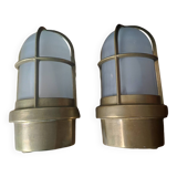 Paire appliques anciennes  bateau