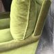 Canapé vintage velours vert