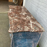 Old chest of drawers Very nice patina with marble