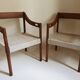 Pair of scandinavian armchairs 50s