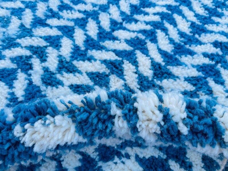 Wool rug 2.5/1.5 blue 💙