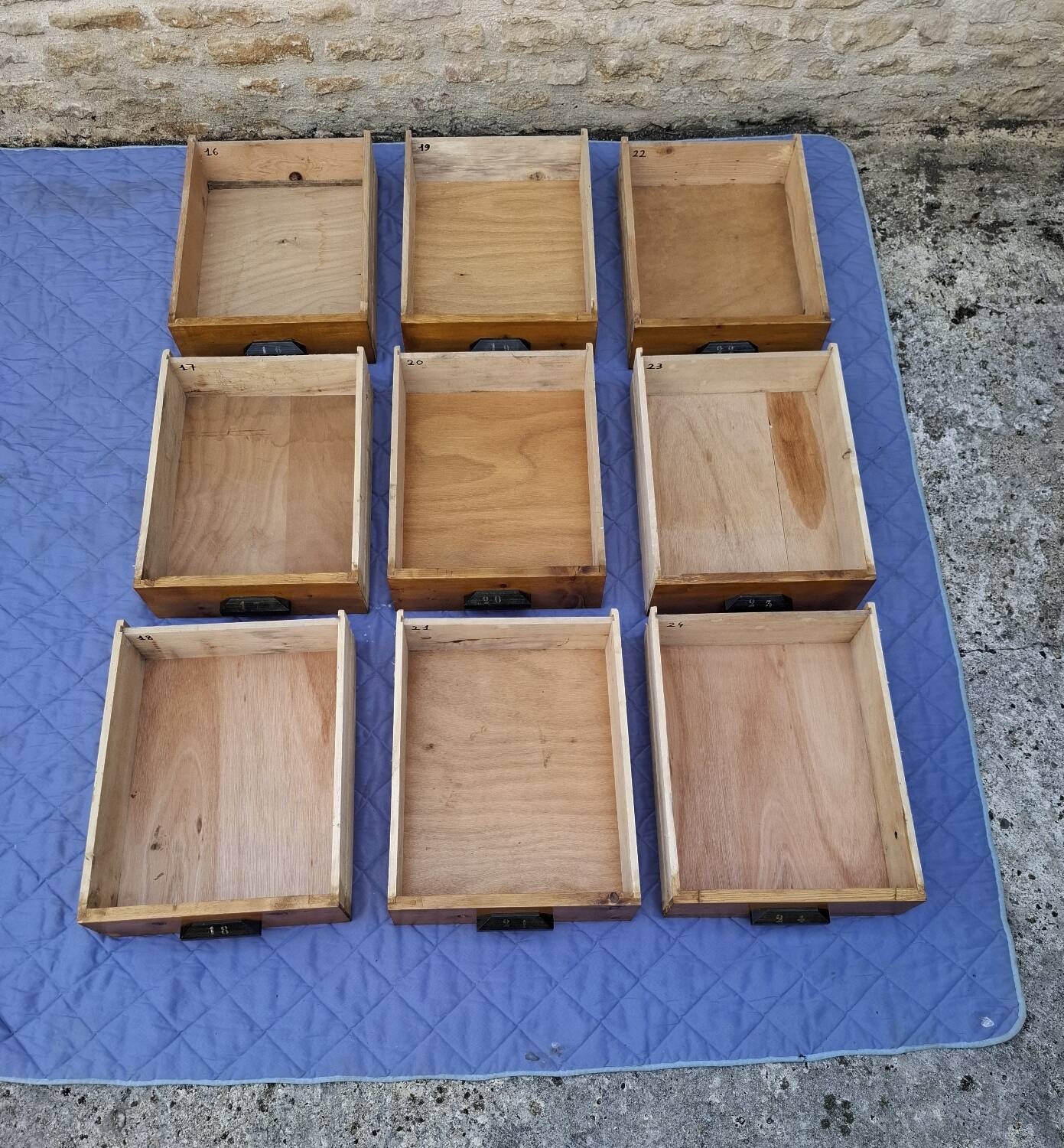 Craft cabinet with drawers