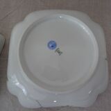 2 salad bowls jattes porcelain Limoges Raynaud & cie Japanese decoration enhanced gold