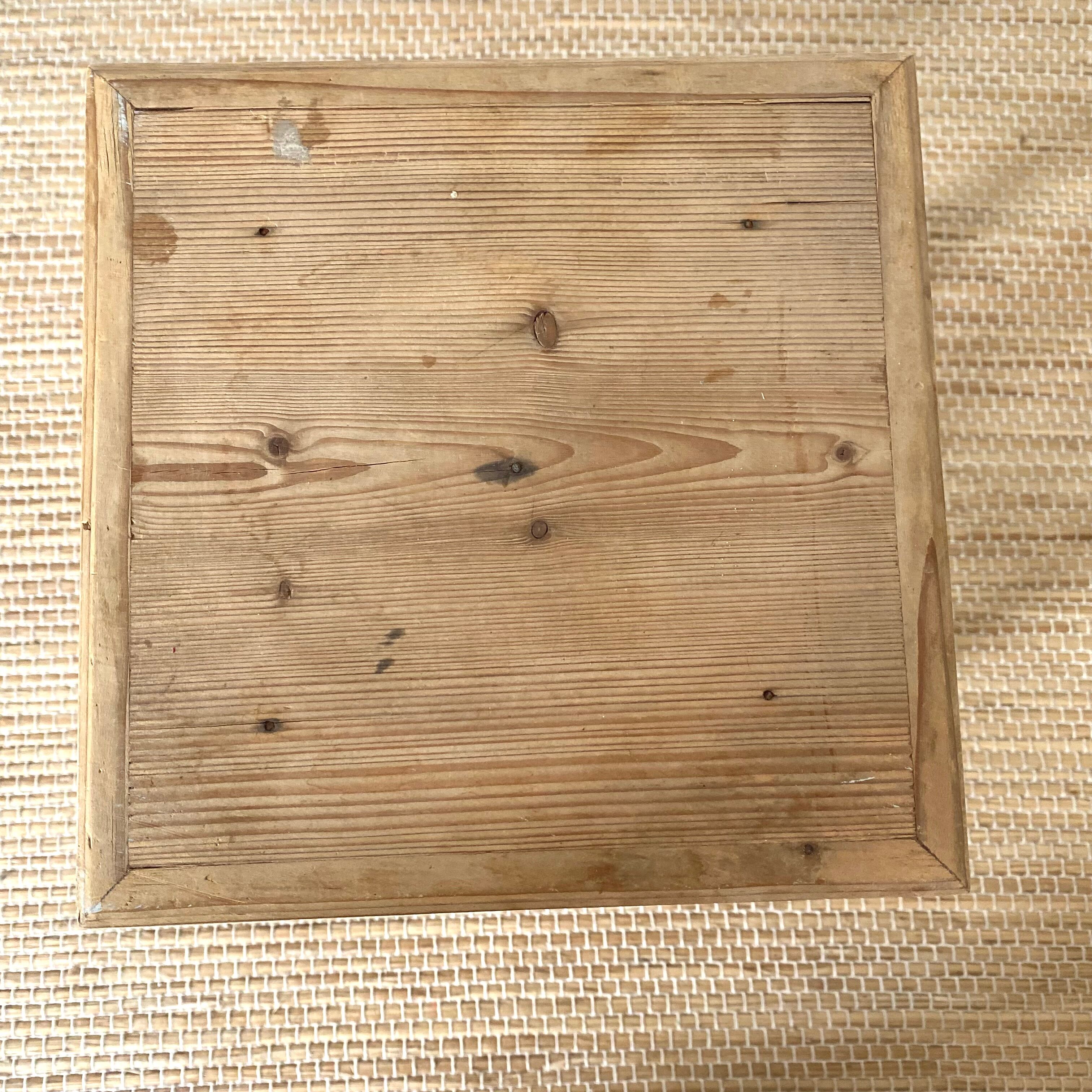 Wooden stool or plant door