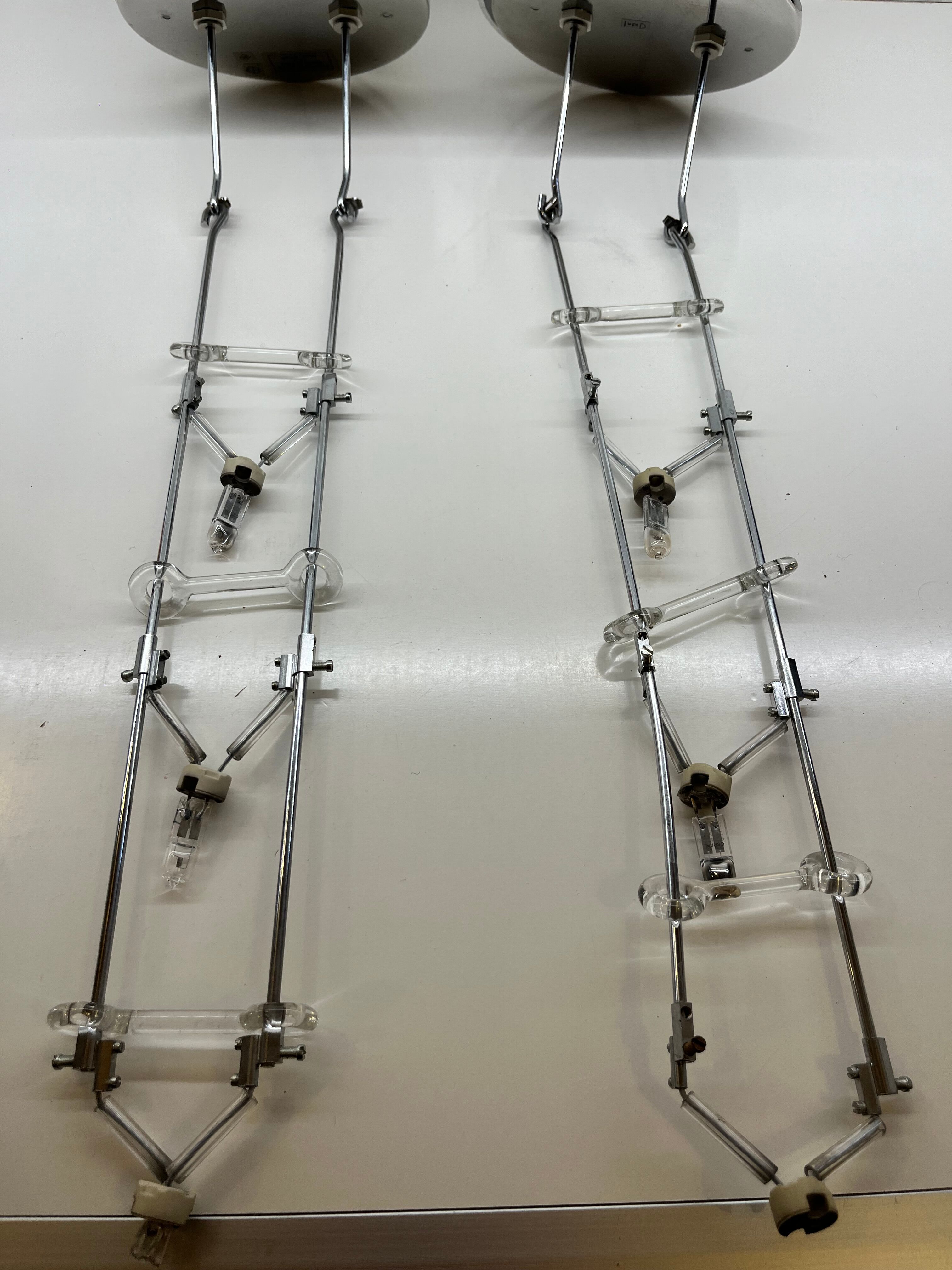 Pair of Scintilla Suspensions by Livio and Pier Giacomo Castiglioni Fontana Ar