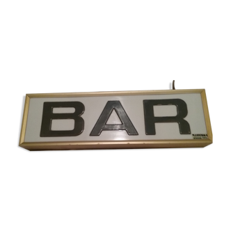 Vintage light bar sign