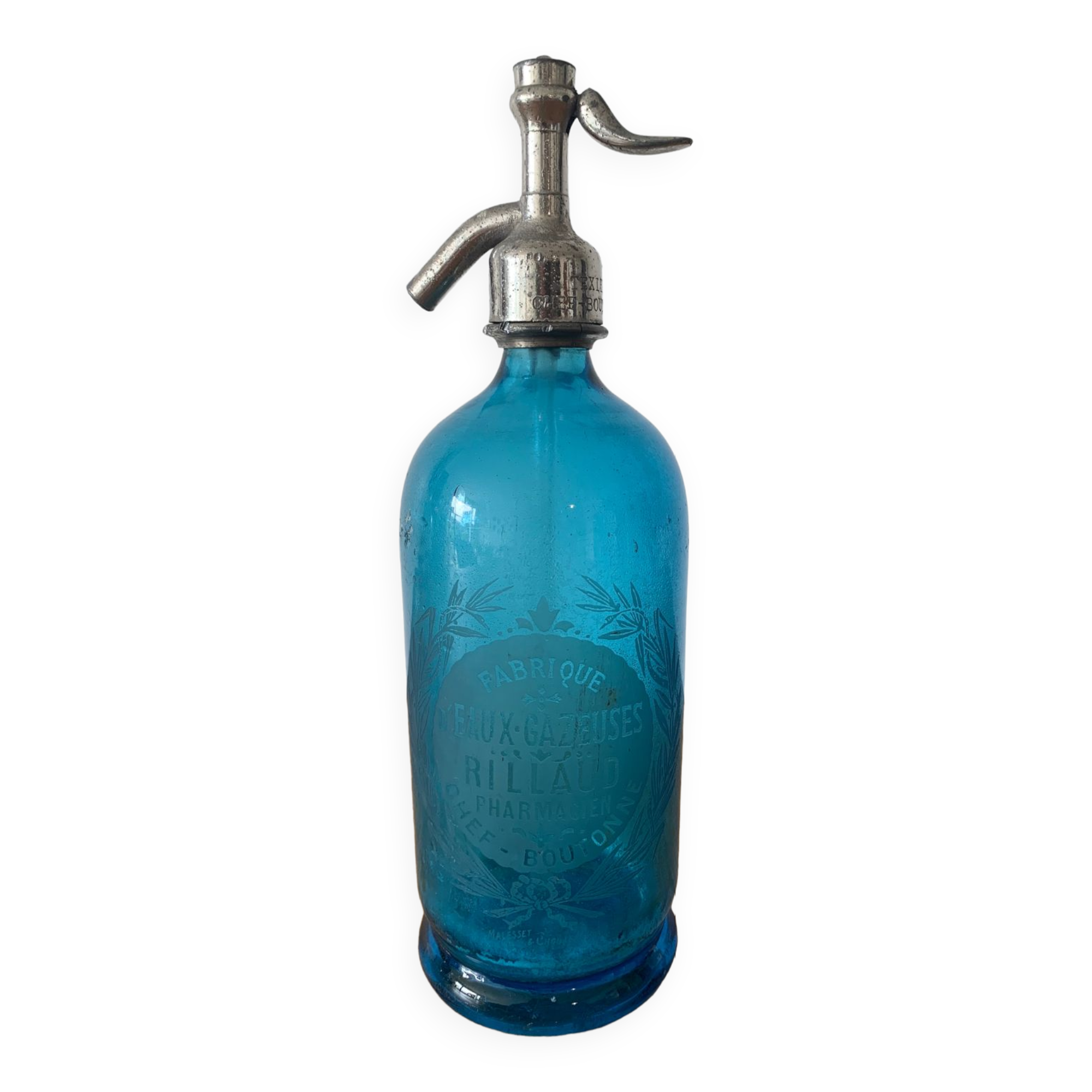 Old bottle of sparkling water