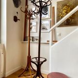 Light wooden parrot coat holder 6 patères