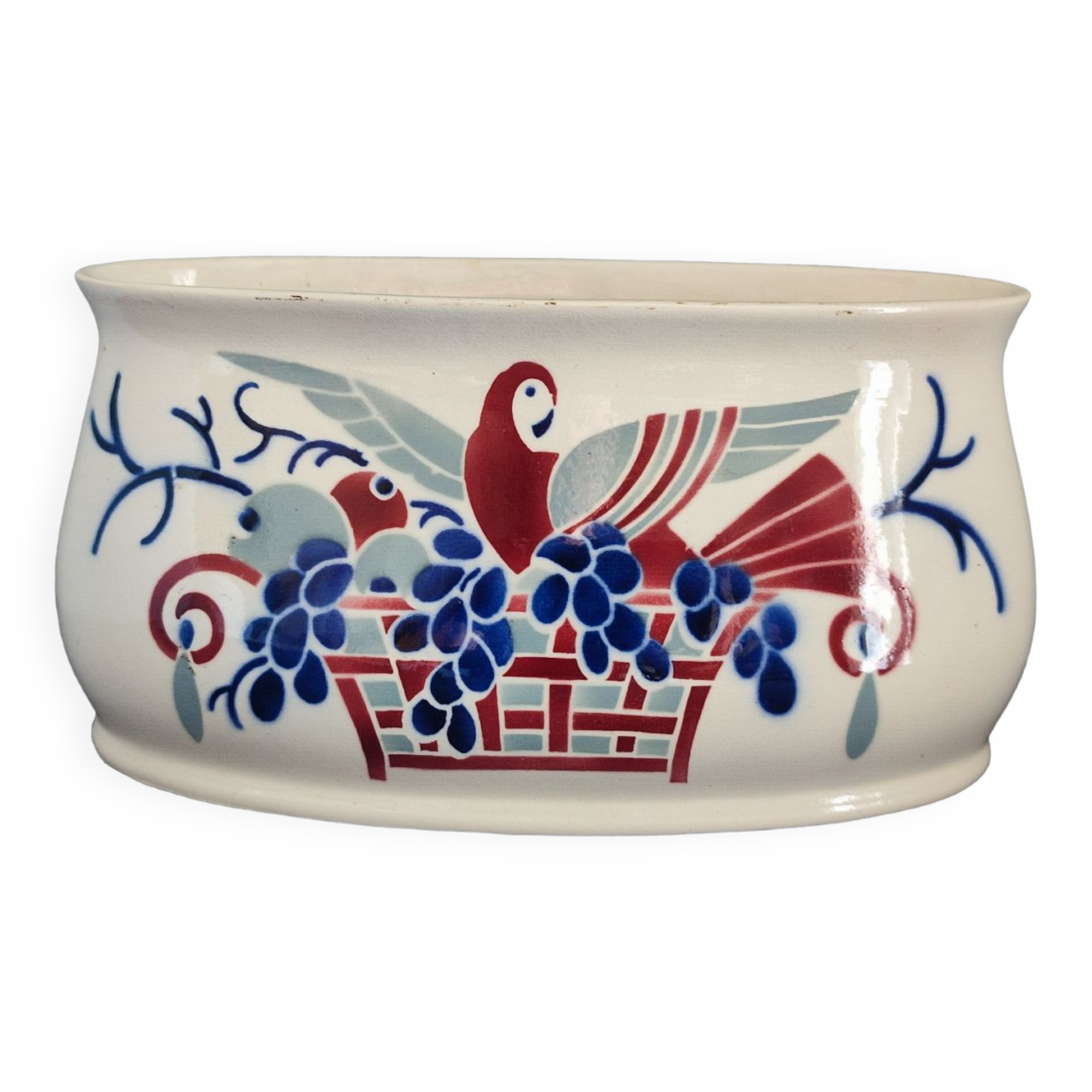 Old ceramic pot cache Lunéville art deco