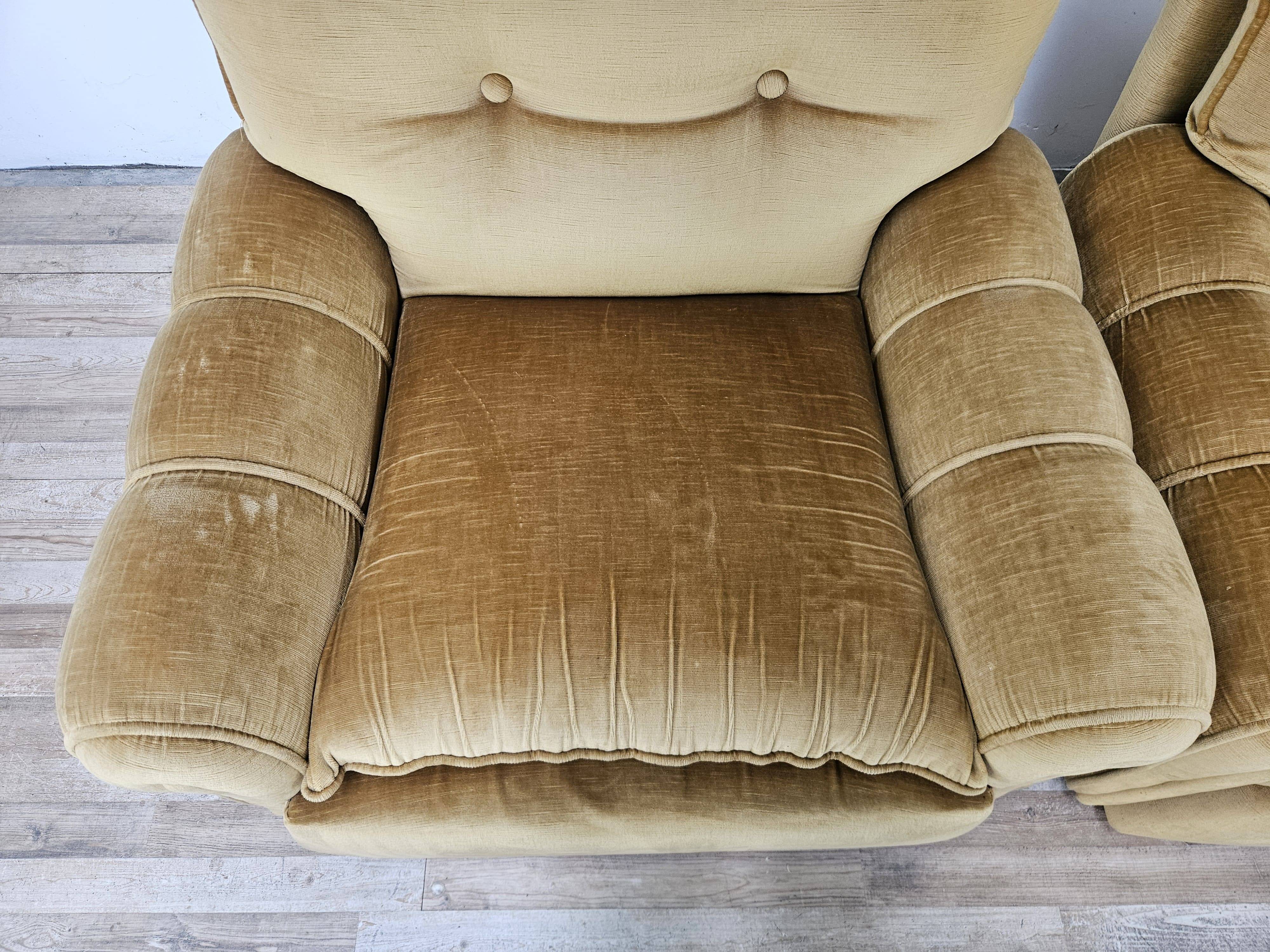 Vintage Italian armchairs from the 1970s