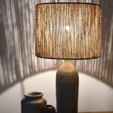 Rope and sandstone lamp