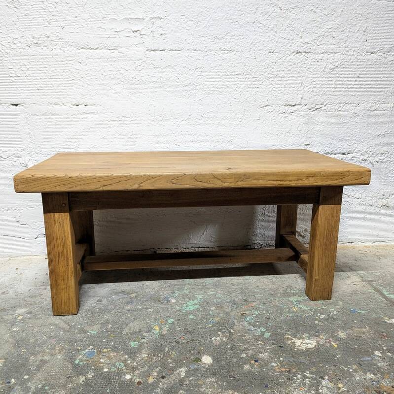 Solid oak coffee table