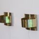 Pair of brass wall lights by Peter Celsing 1970